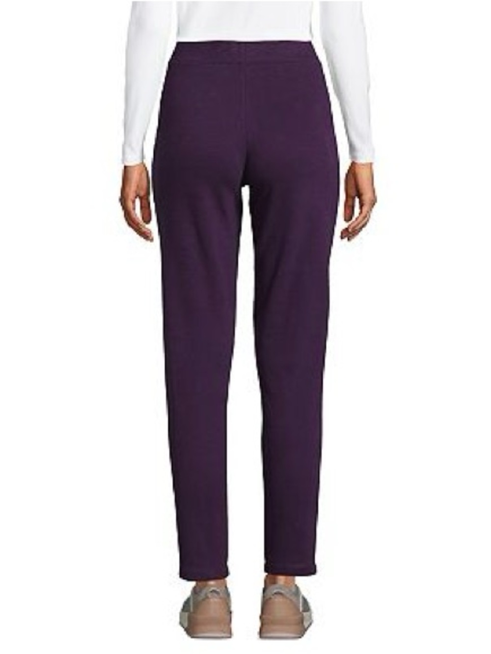 NEW Lands' End Navy Blue Women's Terry Ankle Sweatpants Medium